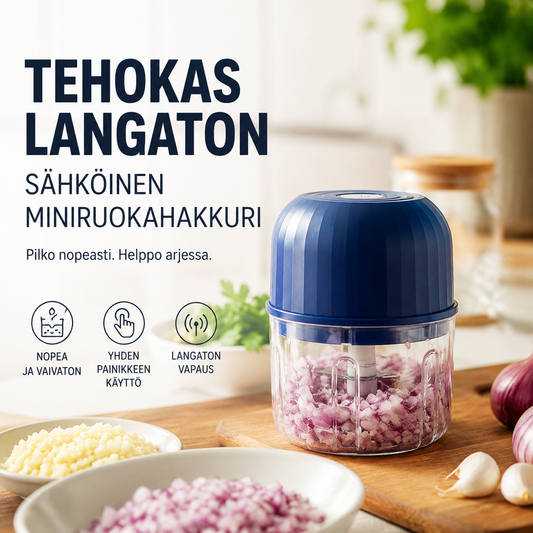 Tehokas langaton sähköinen miniruokahakkuri