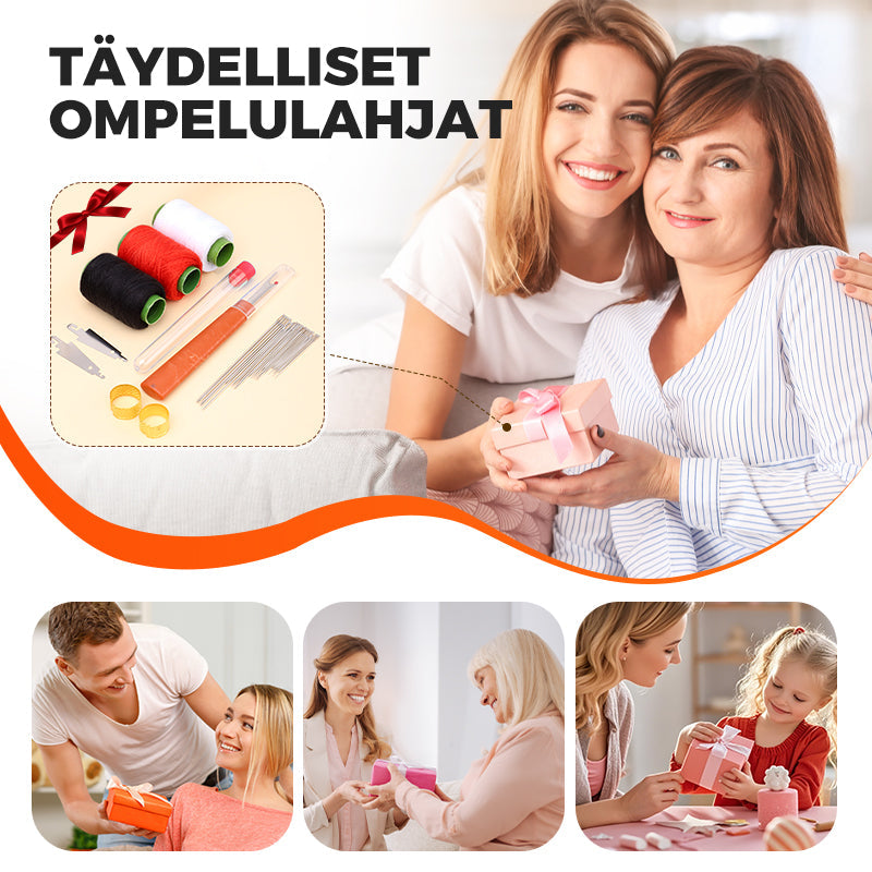 🧵37-osainen ompelutyökalusarja – kaikki mitä tarvitset luomiseen ja korjaamiseen tyylillä ✂️✨