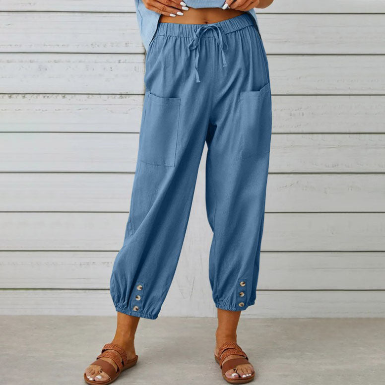 🔥New Arrival Hot Sale 🔥Naisten löysät suorat leveälahkeiset housut
