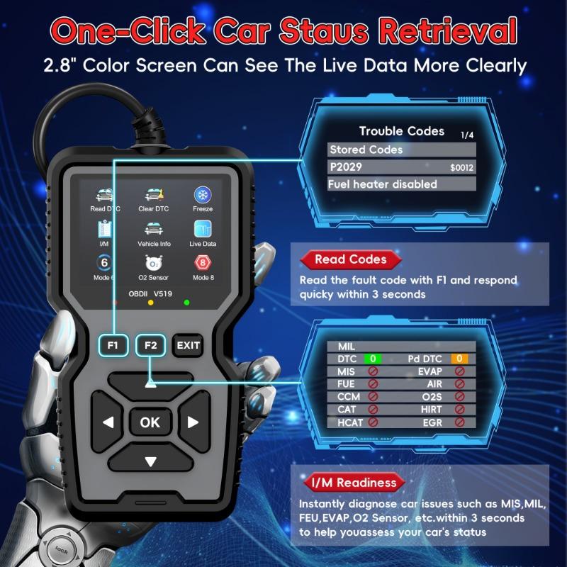 ⏳LAST DAY SALE 50% OFF!!🔥OBD2 Advanced Diagnostic Tool Professional Engine Code Reader Reset Real-Time Data