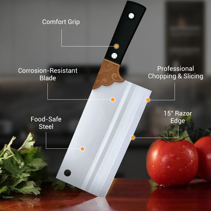 🔥HOT SALE -50%! 🔪🌟🍳Taottu terävä ja kestävä keittiöveitsi✂️🥩