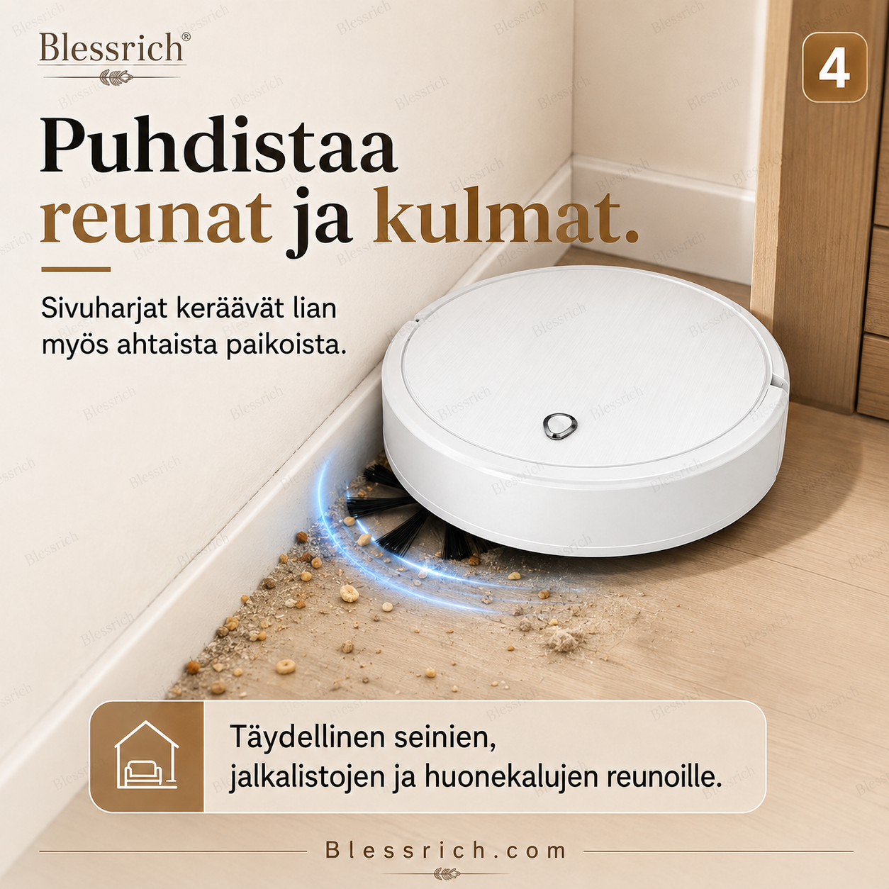SmartSweep™ 3-in-1 -robottisiivooja – kompakti siivousapuri jokapäiväiseen käyttöön!