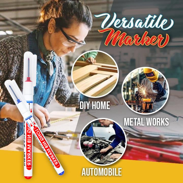 🔧 Precision Deep Hole Marker Pen – Professional Woodworking Tool for Accurate Marking in Hard-to-Reach Areas