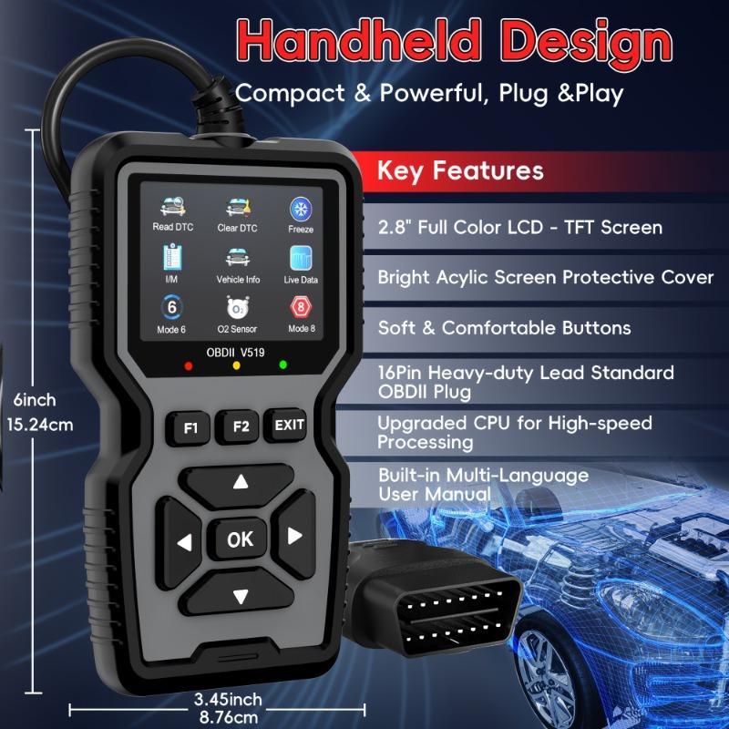 ⏳LAST DAY SALE 50% OFF!!🔥OBD2 Advanced Diagnostic Tool Professional Engine Code Reader Reset Real-Time Data