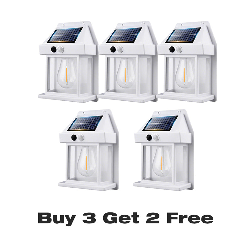🎁 50 % ALENNUS! 💡 AURINKOENERGIALLINEN SEINÄVALAISIN – Liiketunnistin ja säänkestävä 🌟🛒