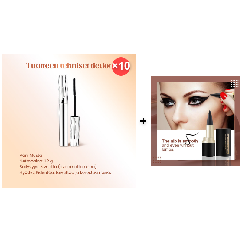 🎁Osta 2 saat 3 ilmaiseksi ✨Vedenpitävä kuituripsiväri – Välitön pituus ja kiharuus