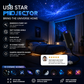 🌌🌙 USB-yövalo: Galaxy Moon -kuuprojektori – pyörivä tähtitaivas, rauhoittava nukkumistunnelma – maksa toimituksen yhteydessä ✨✅