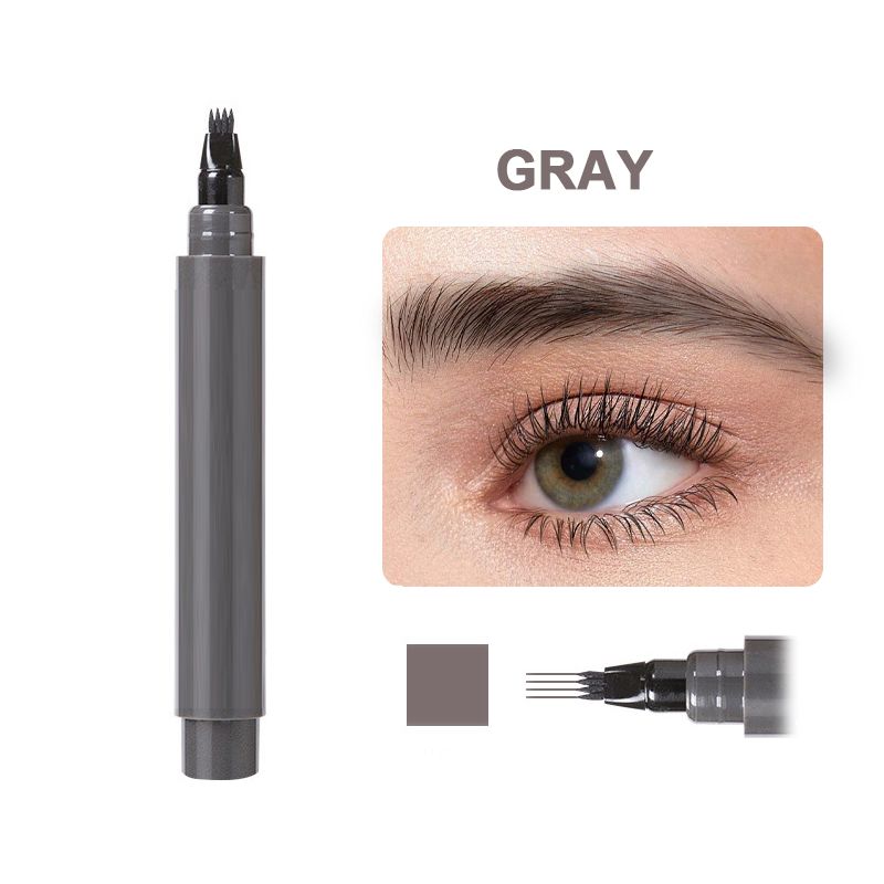 💄✨ Vesitiivis 4-in-1 Parta- & Kulmakarva-kynä – Pitkäkestoinen & Tahraton