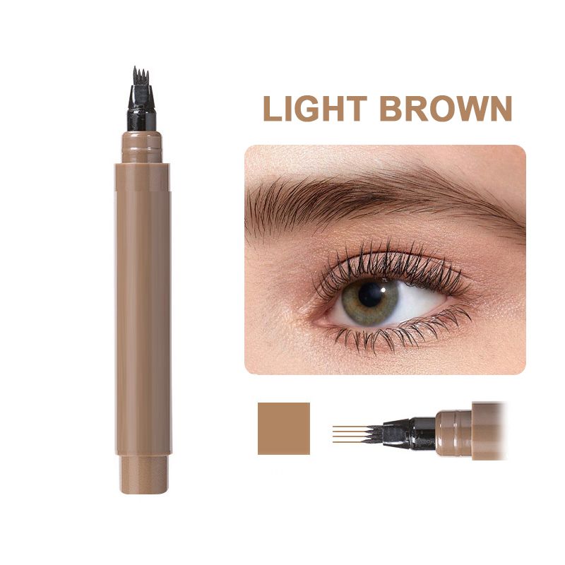 💄✨ Vesitiivis 4-in-1 Parta- & Kulmakarva-kynä – Pitkäkestoinen & Tahraton