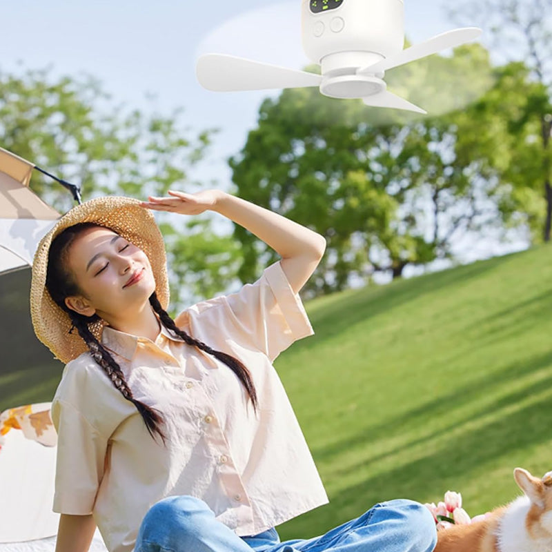 ⏰ Ajankohtainen tarjous: 60 % ALENNUS ladattavasta LED-katto tuulettimesta! 🌬️✨