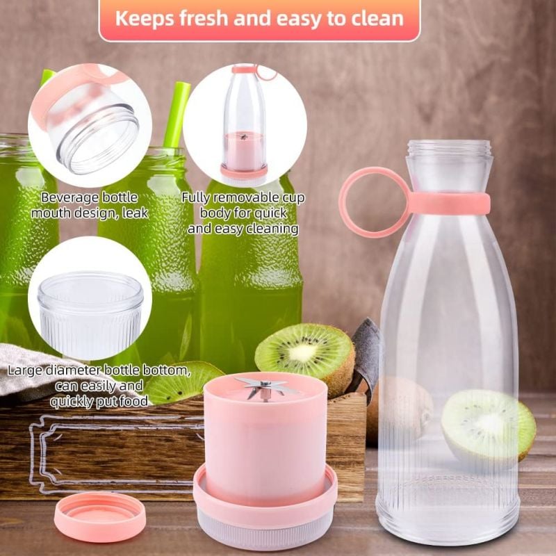 🥤🍊 Kannettavan mehustimen myydyin malli – tuoremehua milloin tahansa, USB-ladattava ja helppo puhdistaa ✨