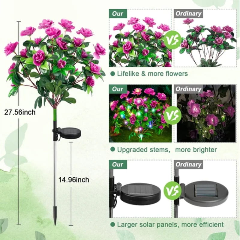 💐Limited-time 50% off⏰Simulation Azalea Flower Ground Stake Solar Light💐💡