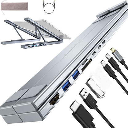 💥KUUMAT TARJOUKSET💥Ajankohtainen tarjous – USB-C-telakointiasema ja kannettavan tietokoneen teline, 4K HDMI