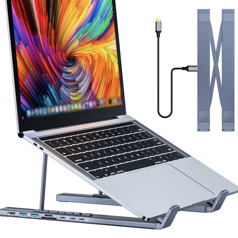 💥KUUMAT TARJOUKSET💥Ajankohtainen tarjous – USB-C-telakointiasema ja kannettavan tietokoneen teline, 4K HDMI