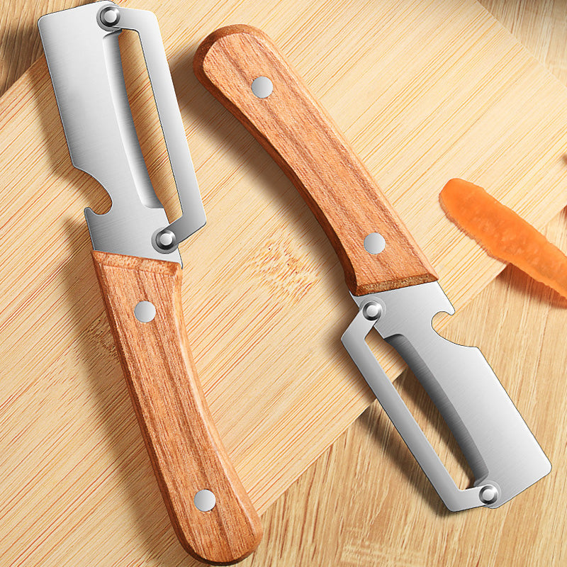 🥕 OSTA 2, SAAT 1 ILMAISEKSI! ✨ Monikäyttöinen vihannesten kuorija keittiöön – ruostumatonta terästä, ergonominen kahva ja täydellinen hedelmille ja vihanneksille 🔪