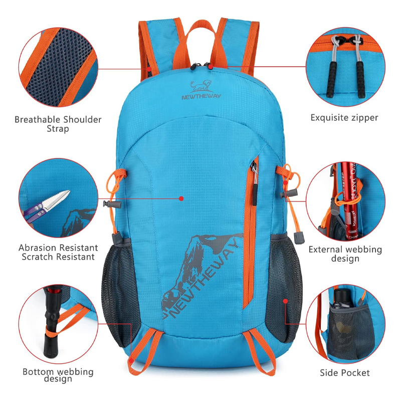 🔥🎁 2+1 ILMAISEKSI!!🥳 💞 YLI 50 000 KAPPALETTA MYYTY! ⚡🎒 Taitettava, vedenpitävä retkeilyreppu