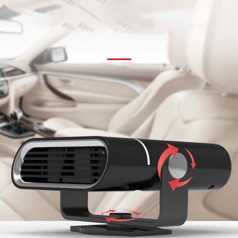 📢📢 50 % ALENNUS! 🚗 2-in-1 kannettava autolämmitin, jossa 360° kääntötoiminto