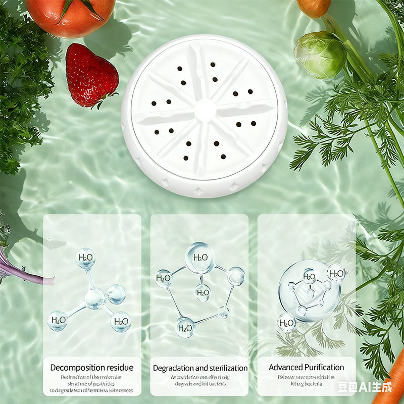 🍉🥬 Tehokkaat kannettavat hedelmien ja vihannesten pesukoneet