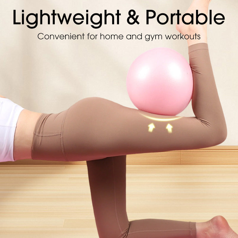 🤸‍♀️ 50 % ALENNUS! ⚽ 9 tuuman pilatespallo – puhkeamiskestävä, pumppu mukana, ihanteellinen kuntoiluun 📦💪