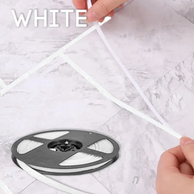 ✨ Itseliimautuva vedenpitävä tiivistyslista 6 m – Siisti viimeistely keittiöön ja kylpyhuoneeseen ilman poraamista 💧🏡