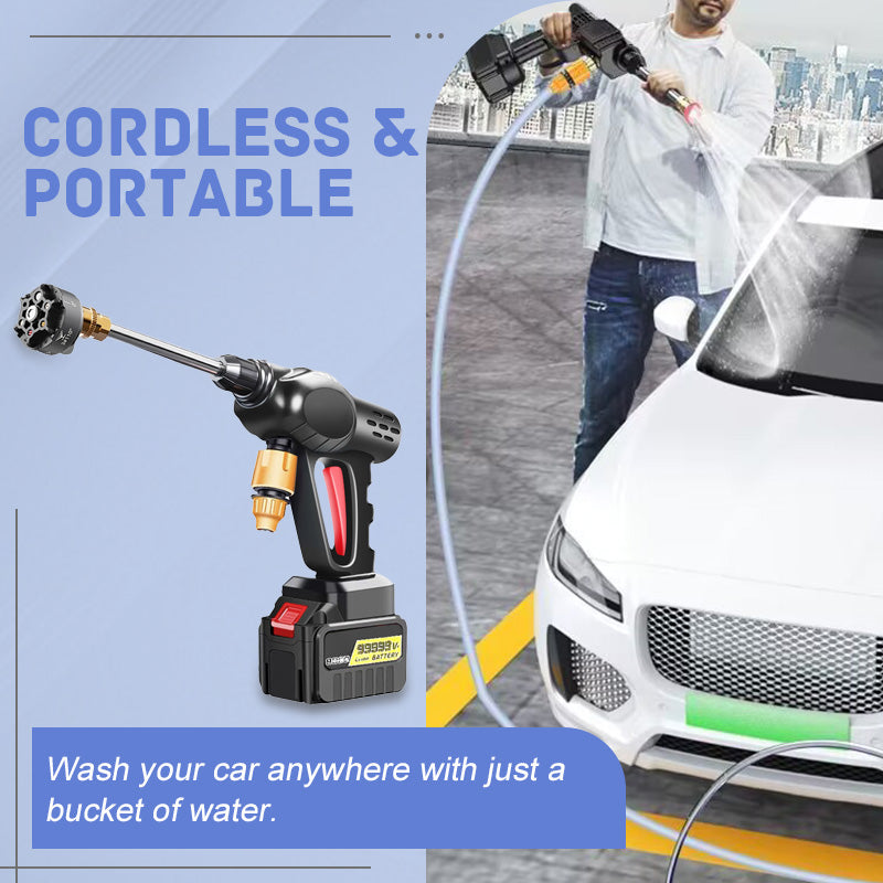 🎁 50% ALENNUS NYT! 💦🚗 Kannettava korkeapaineinen autonpesukone – 300 W:n moottori, monikäyttöinen ja kompakti säilytysrakenne ulkopuhdistukseen 🔧
