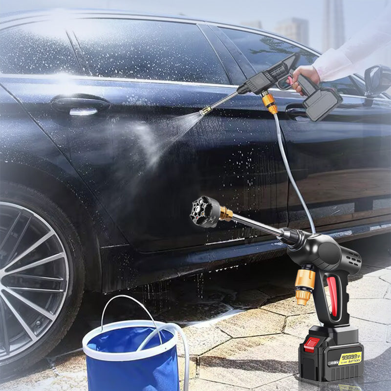 🎁 50% ALENNUS NYT! 💦🚗 Kannettava korkeapaineinen autonpesukone – 300 W:n moottori, monikäyttöinen ja kompakti säilytysrakenne ulkopuhdistukseen 🔧