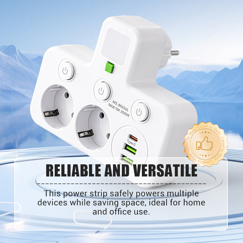 🔥Älykäs pistorasia USB-porteill