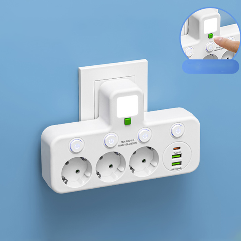 🔥Älykäs pistorasia USB-porteill