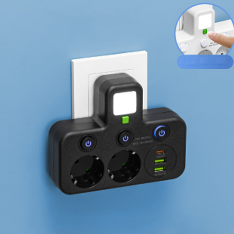 🔥Älykäs pistorasia USB-porteill