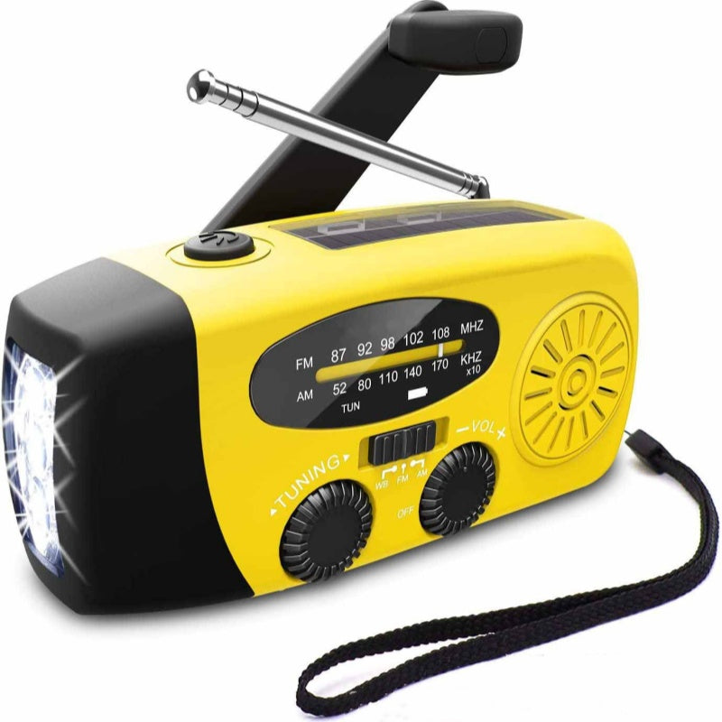 🔥Monitoiminen kannettava hätäradio, aurinkokäyttöine
