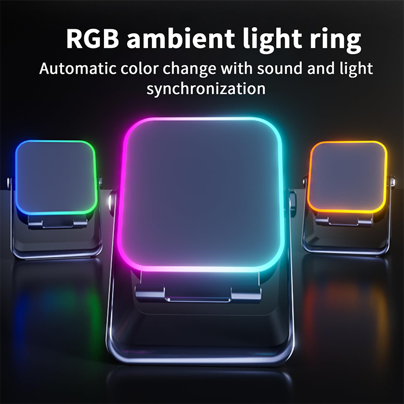 🔥Rajoitettu 50 %:n alennus!🔥 5-in-1 langaton Bluetooth-kaiutin induktio-ominaisuudella ja säädettävällä matkapuhelintelineellä