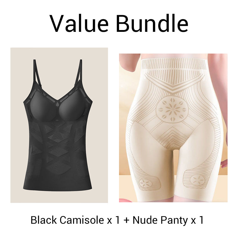 Naisten saumaton muotoileva camisole-toppi integroidulla rintaliivillä