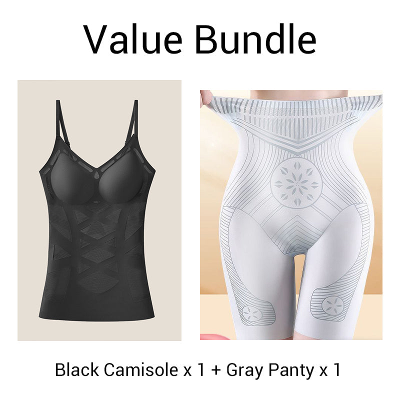 Naisten saumaton muotoileva camisole-toppi integroidulla rintaliivillä
