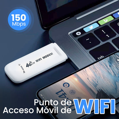 150 Mbps:n kannettava USB 4G LTE -mobiili WIFI-tukiasema