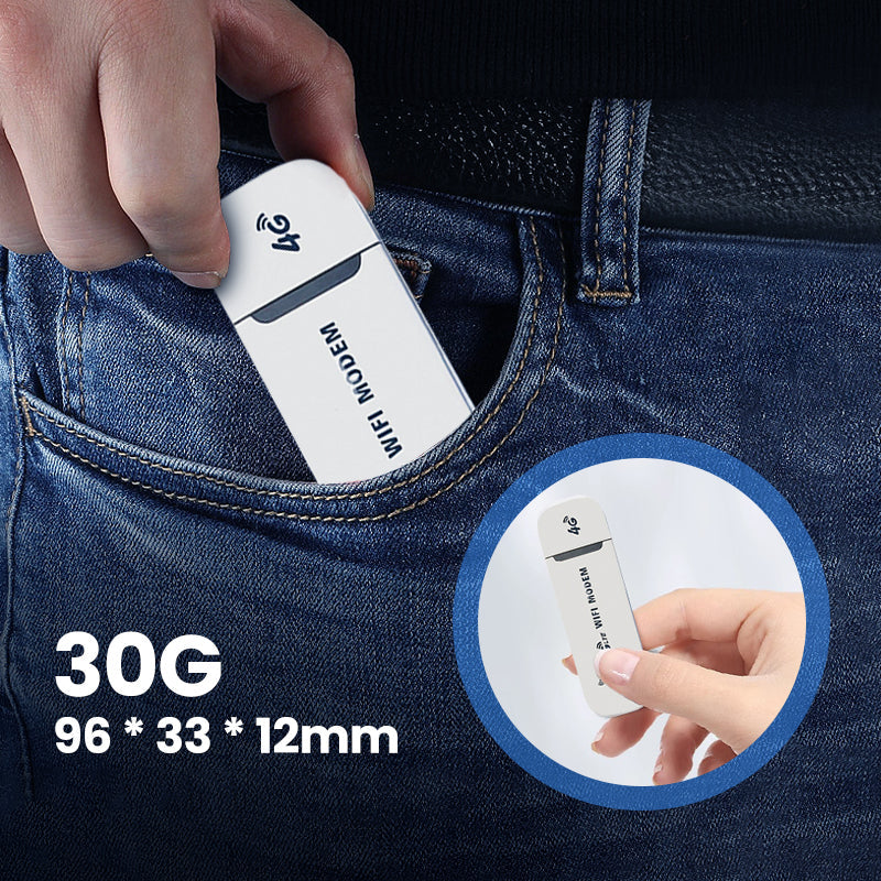 150 Mbps:n kannettava USB 4G LTE -mobiili WIFI-tukiasema