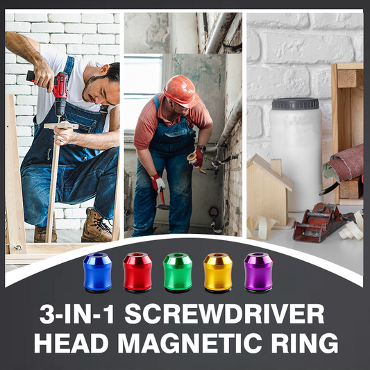 3-in-1-ruuvimeisselin kärki ja magneettirengas