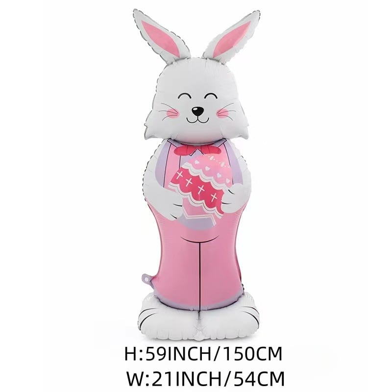 3D itsestään seisova pupu-ilmapallo