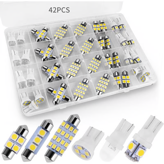 🌞Kevään herääminen: 50 % alennus!💡42-osainen erittäin kirkas LED-auton sisävalaistussarja – Plug & Play -päivitys autollesi ✨