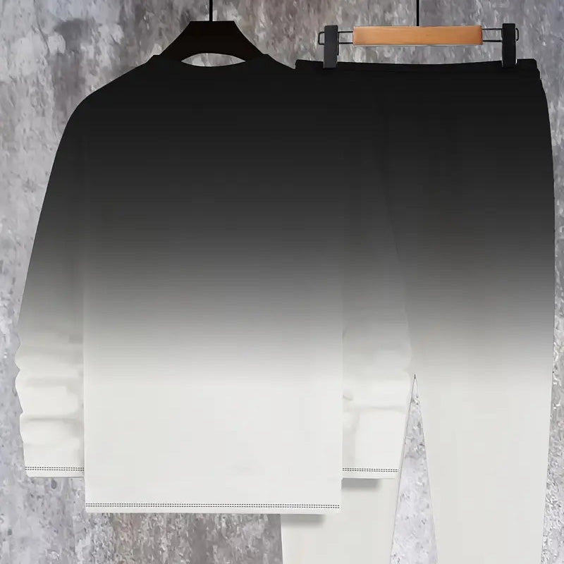 💎 60 % ALENNUS! 💎 Miesten Gradient Crewneck -verkkarit – pehmeät, hengittävät ja kevyet kuntosalille tai vapaa-aikaan 🌈👕