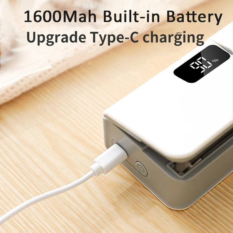 💎 -50 % ALENNUS 2-IN-1-MINI-SULKIMESTA! 💎 USB-C-lataus, 6 lämmitystasoa ja integroitu leikkausterä ✨