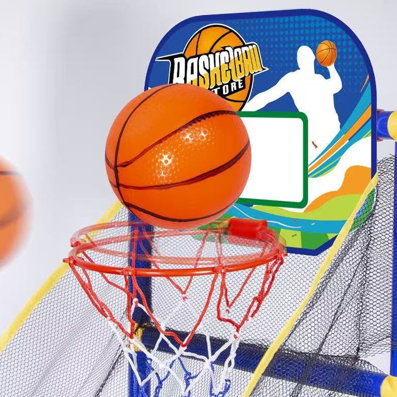 ⏰ -50% ALENNUS NYT! ⛹️ Nopea toimitus 🚚💨 Lasten sisäkori-pallopeli 4 pallolla 🏀