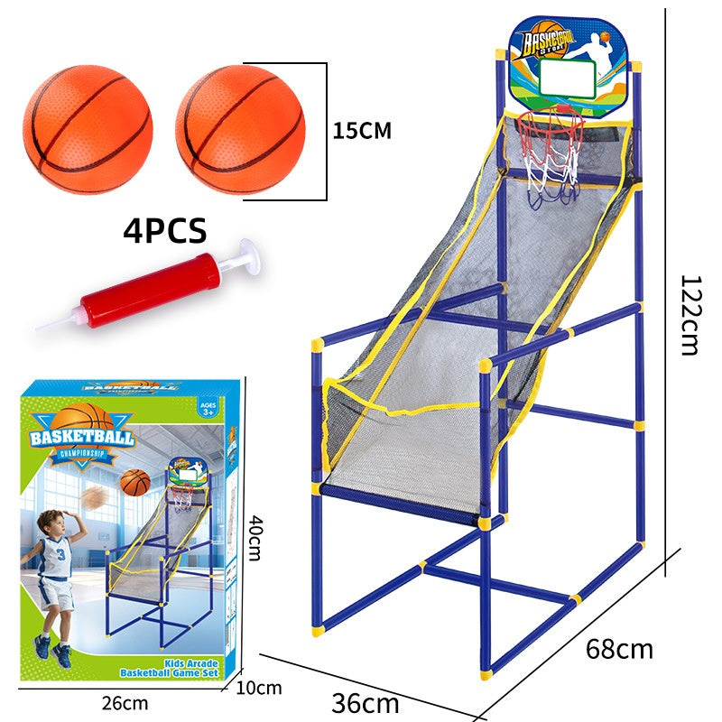 ⏰ -50% ALENNUS NYT! ⛹️ Nopea toimitus 🚚💨 Lasten sisäkori-pallopeli 4 pallolla 🏀