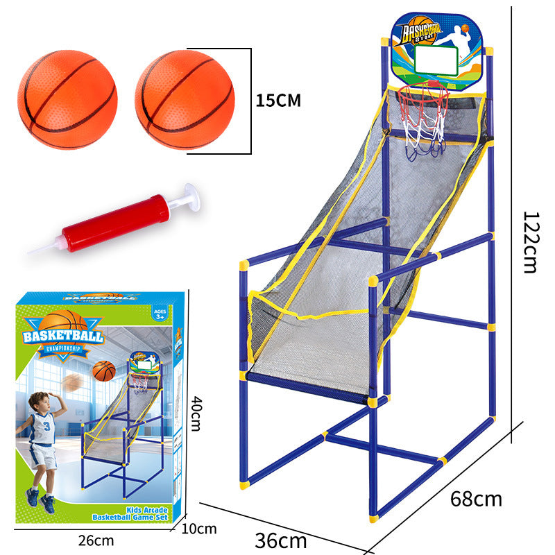 ⏰ -50% ALENNUS NYT! ⛹️ Nopea toimitus 🚚💨 Lasten sisäkori-pallopeli 4 pallolla 🏀
