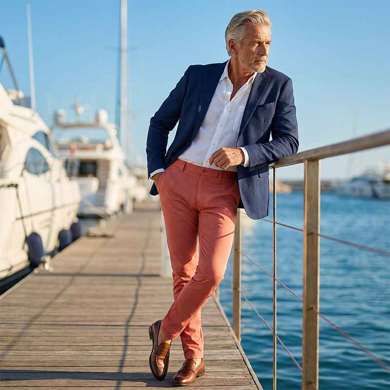Miesten rennot, joustavat, kapenevat slim fit -housut
