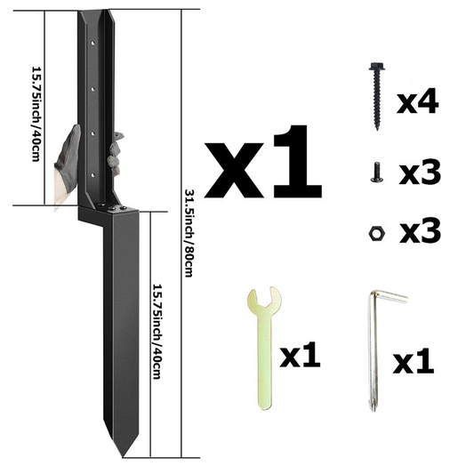 Repair kit for heavy-duty fence posts