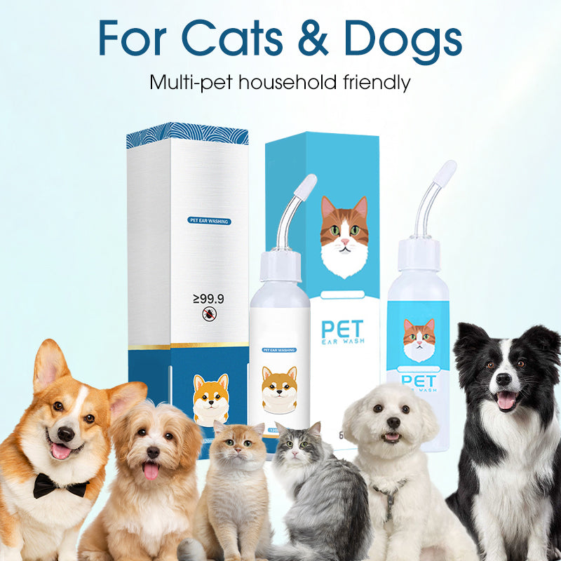 🐶🐱 Korvanpuhdistaja, lievittää koirien ja kissojen kutinaa