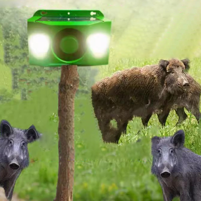 Petojen karkotin aurinkovaroitusvalot kovalla äänellä