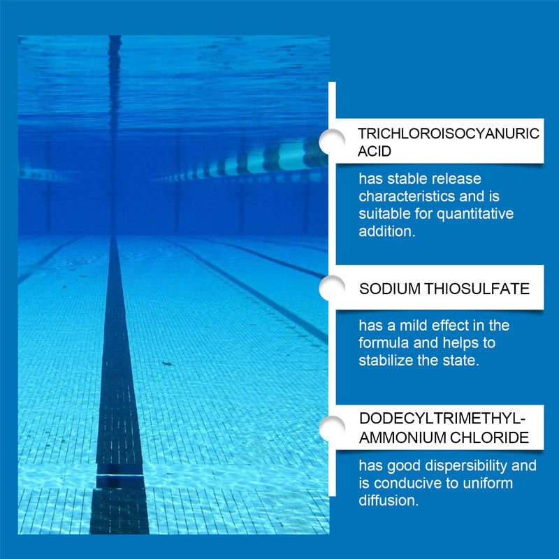💧 Uima-altaan puhdistusaine – kristallinkirkas vesi, vaivatonta! ✨ Sano hyvästit vihreälle vedelle ja voimakkaille kemikaaleille – nauti joka kerta puhtaasta ja raikkaasta uinnista. 🏊‍♂️💙