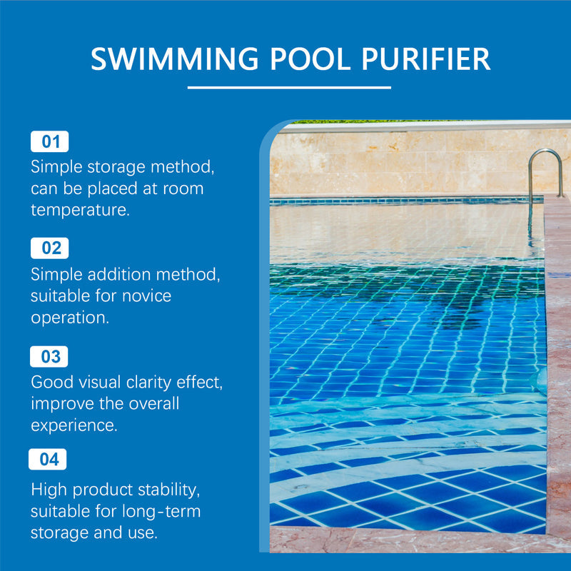 💧 Uima-altaan puhdistusaine – kristallinkirkas vesi, vaivatonta! ✨ Sano hyvästit vihreälle vedelle ja voimakkaille kemikaaleille – nauti joka kerta puhtaasta ja raikkaasta uinnista. 🏊‍♂️💙
