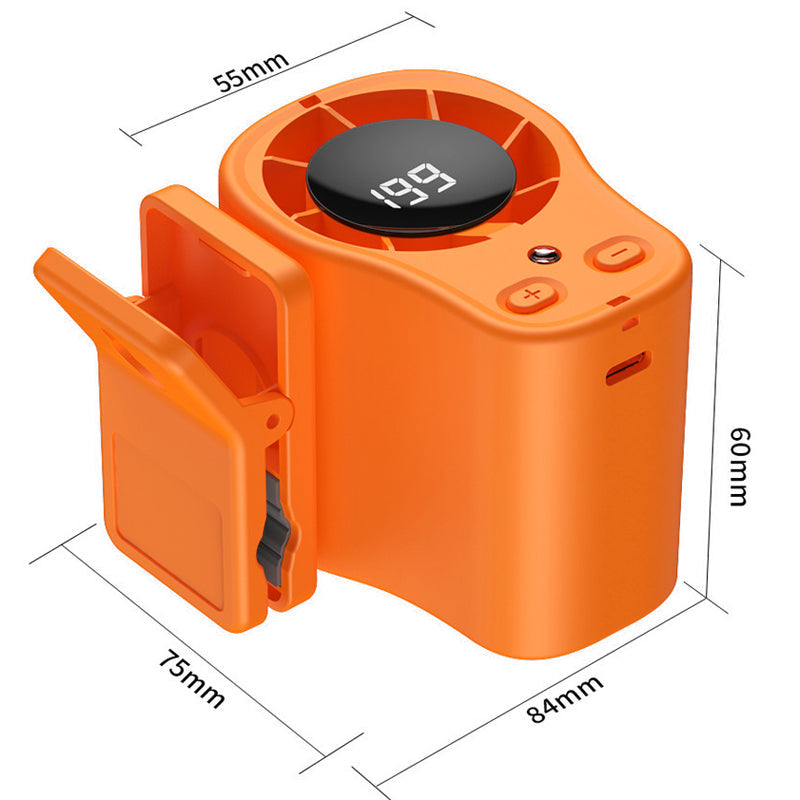 🌀🌬️ PIKATARJOUS 50 %! Kädet vapaana -USB-tuuletin – Kiinnitetään auton tai toimiston tuuletusritilään, LED-näyttö, hiljainen (<36 dB), akku 2000/4000 mAh, 3 väriä 🚗